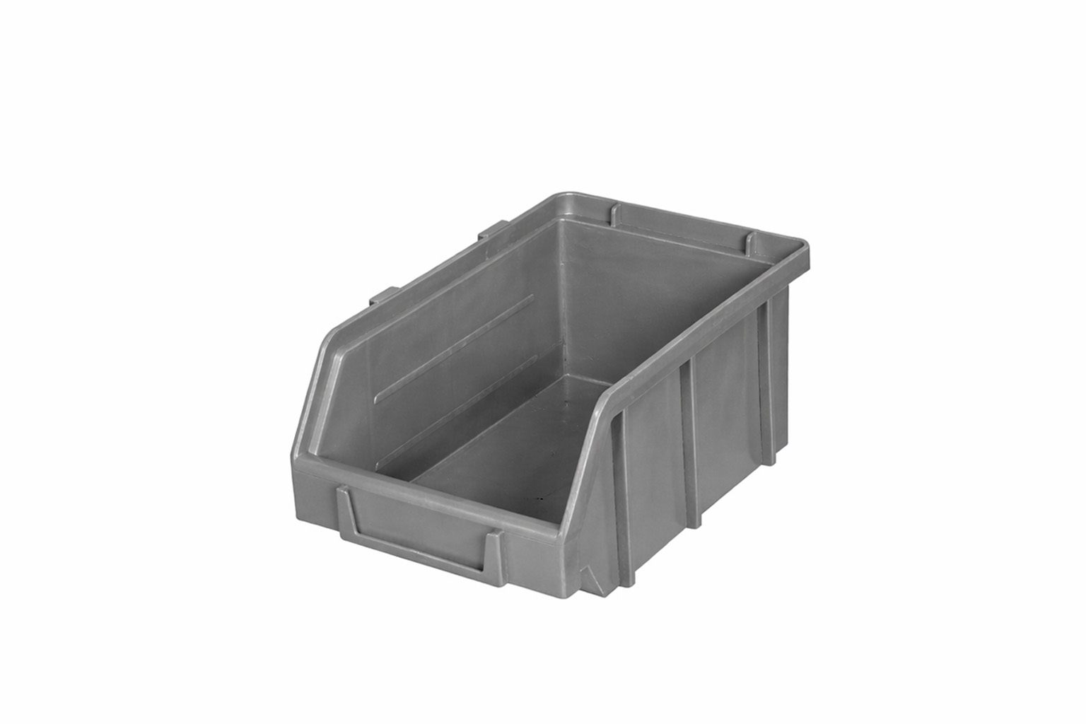 Stapelbare magazijnbak - 164x104x74mm - grijs