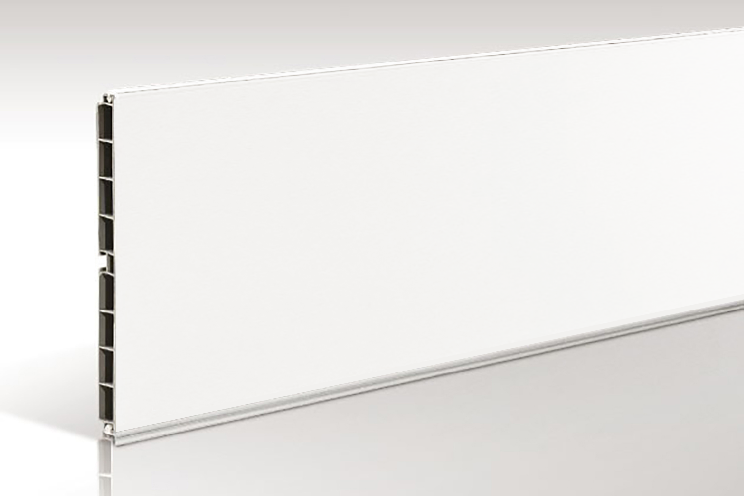 Keukenplinten - mat wit - 10cm hoog - monsterstukje