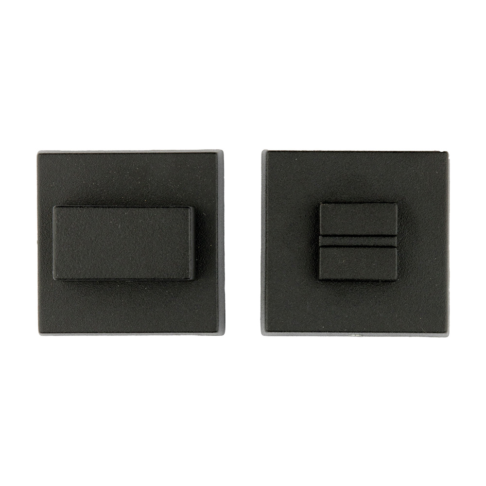 WC slot vierkant - Square - mat zwart structuur