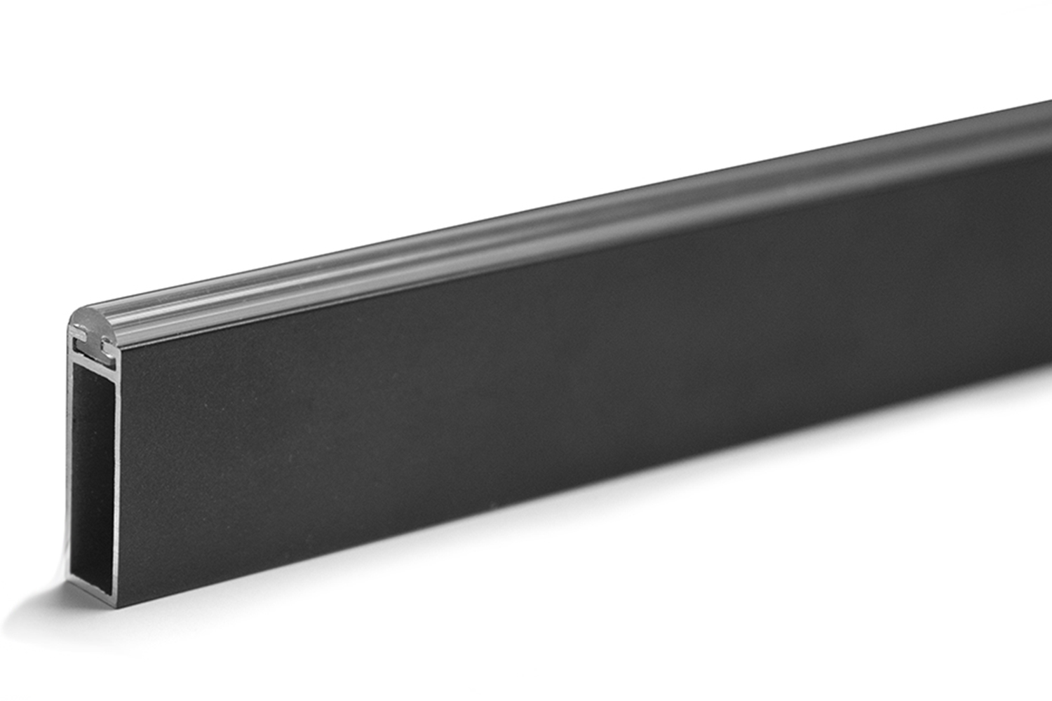 Luxe zwarte kledingroede - 30x10mm - 1500mm