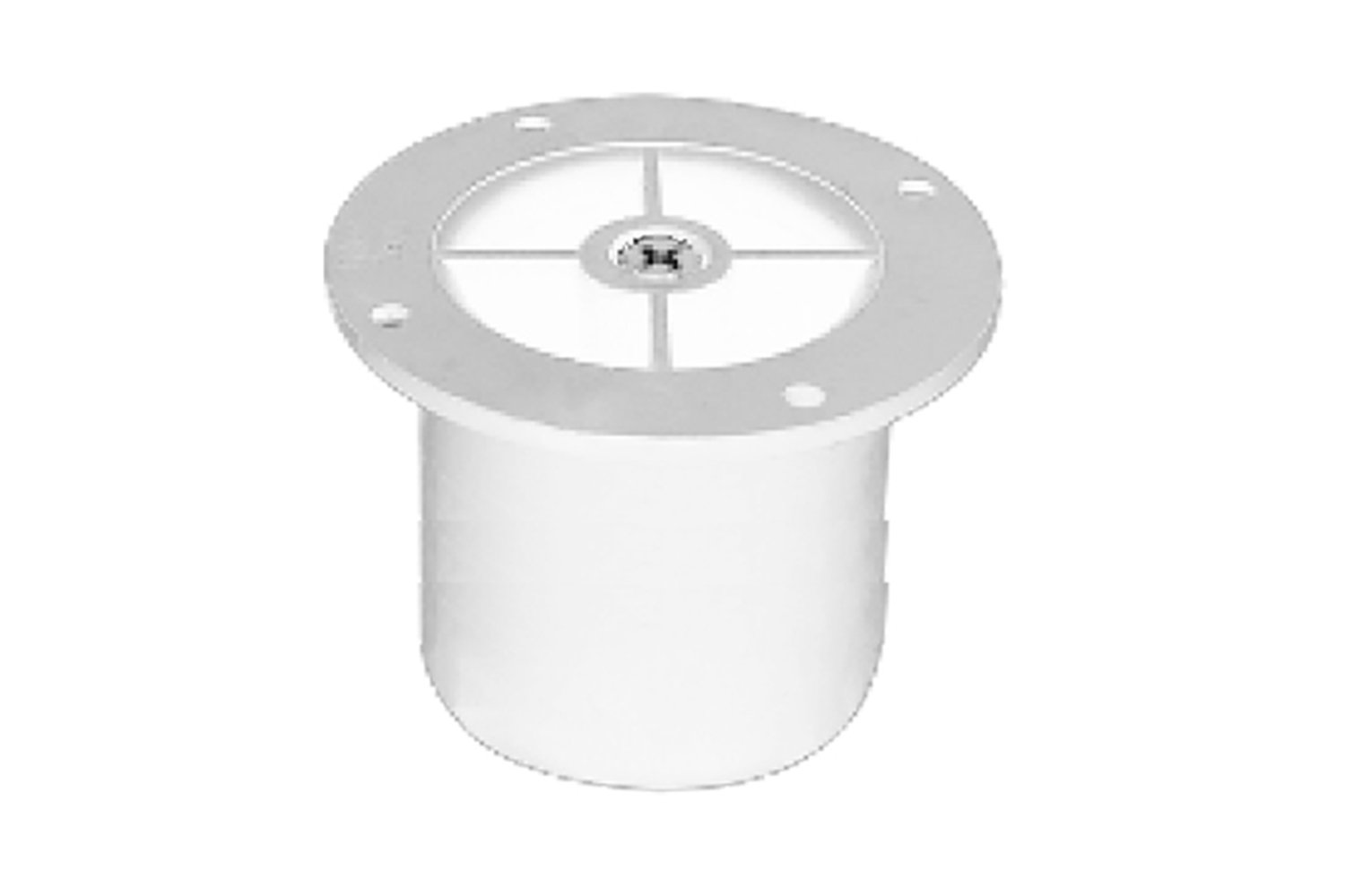 Verstelbare meubelpoten - wit - handmatige verstelling - 45-70mm