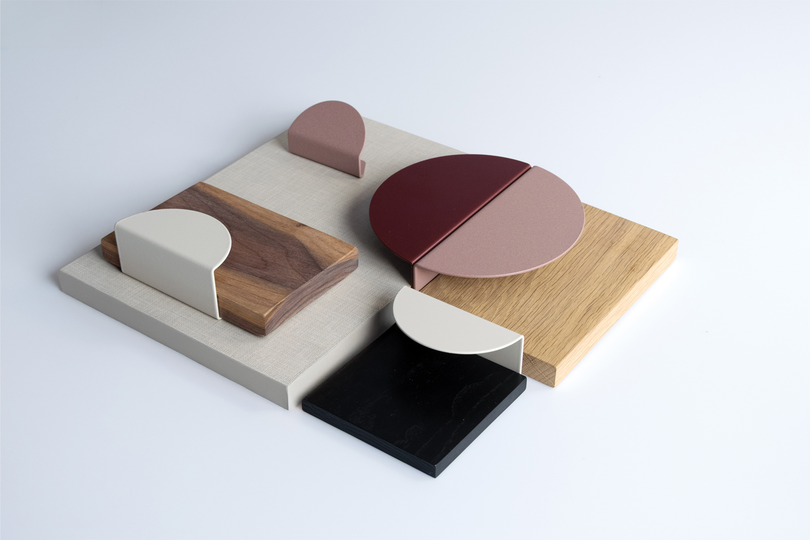 Metalen hoekgreep - Zoria - dusty pink Metalen hoekgreep - Zoria - dusty pink