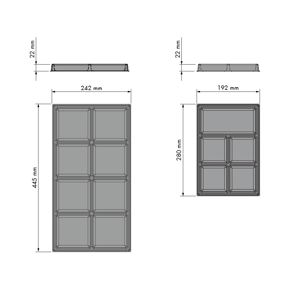 Luxe organizer voor accessoires - Chic Line - 280 mm