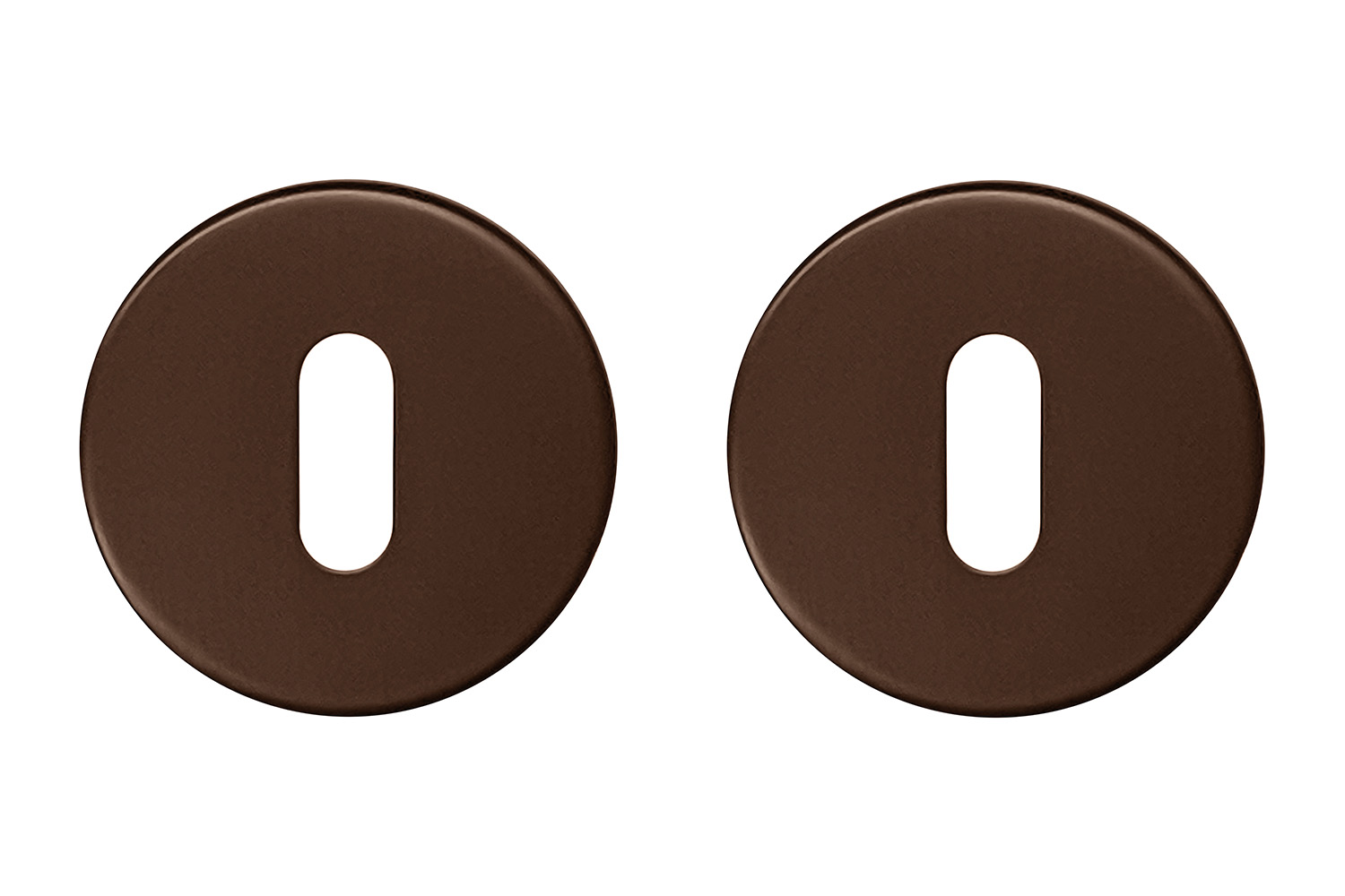 Set van 2 sleutelrozetten - rond - Shape - mat brons