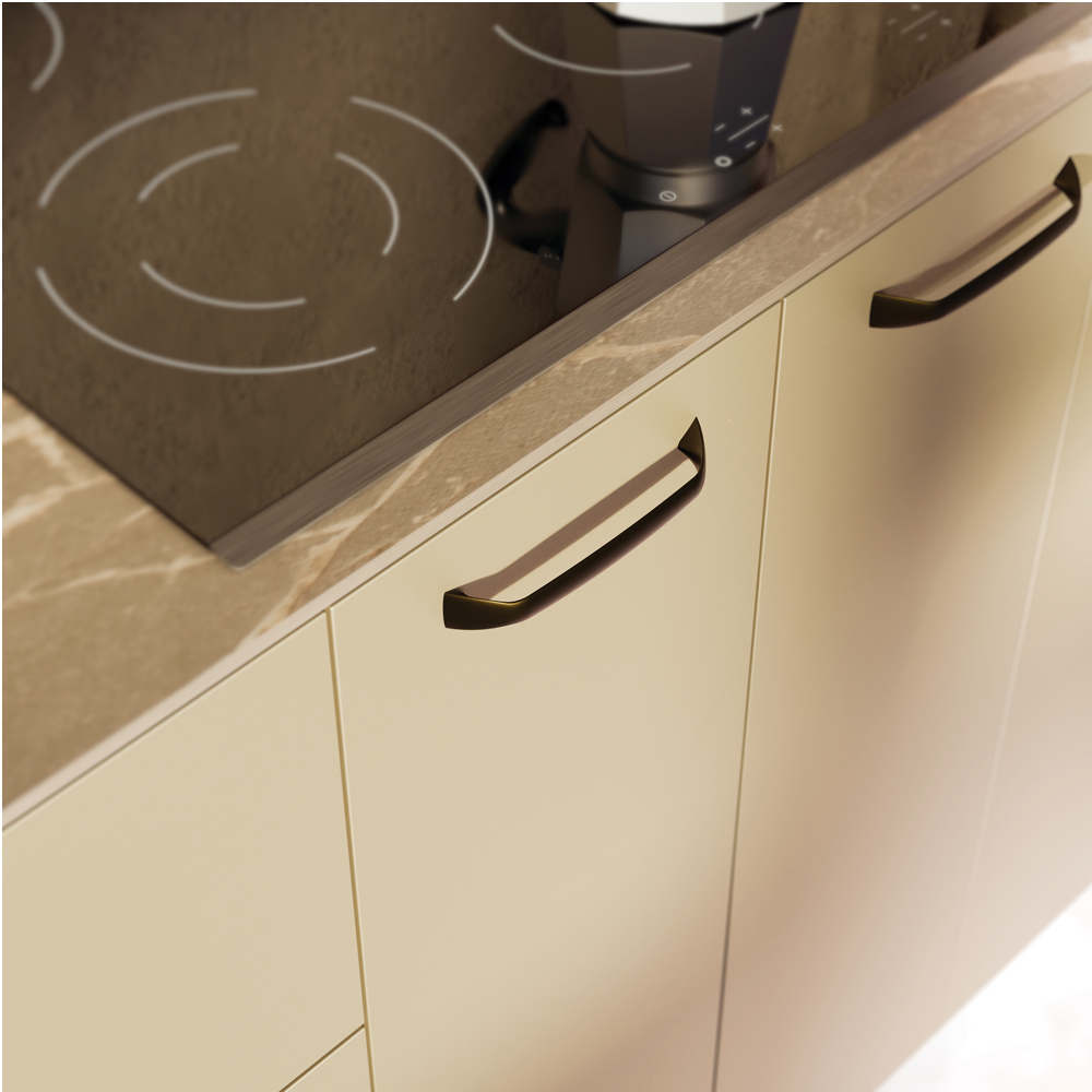 Metalen handgreep - Songo - olive bronze