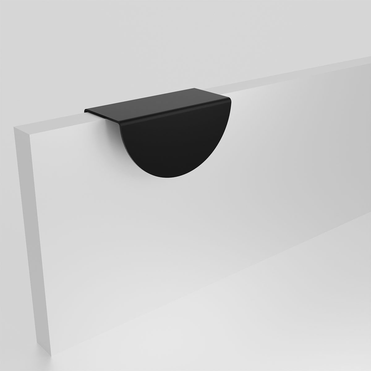 Metalen hoekgreep - Zoria - mat zwart