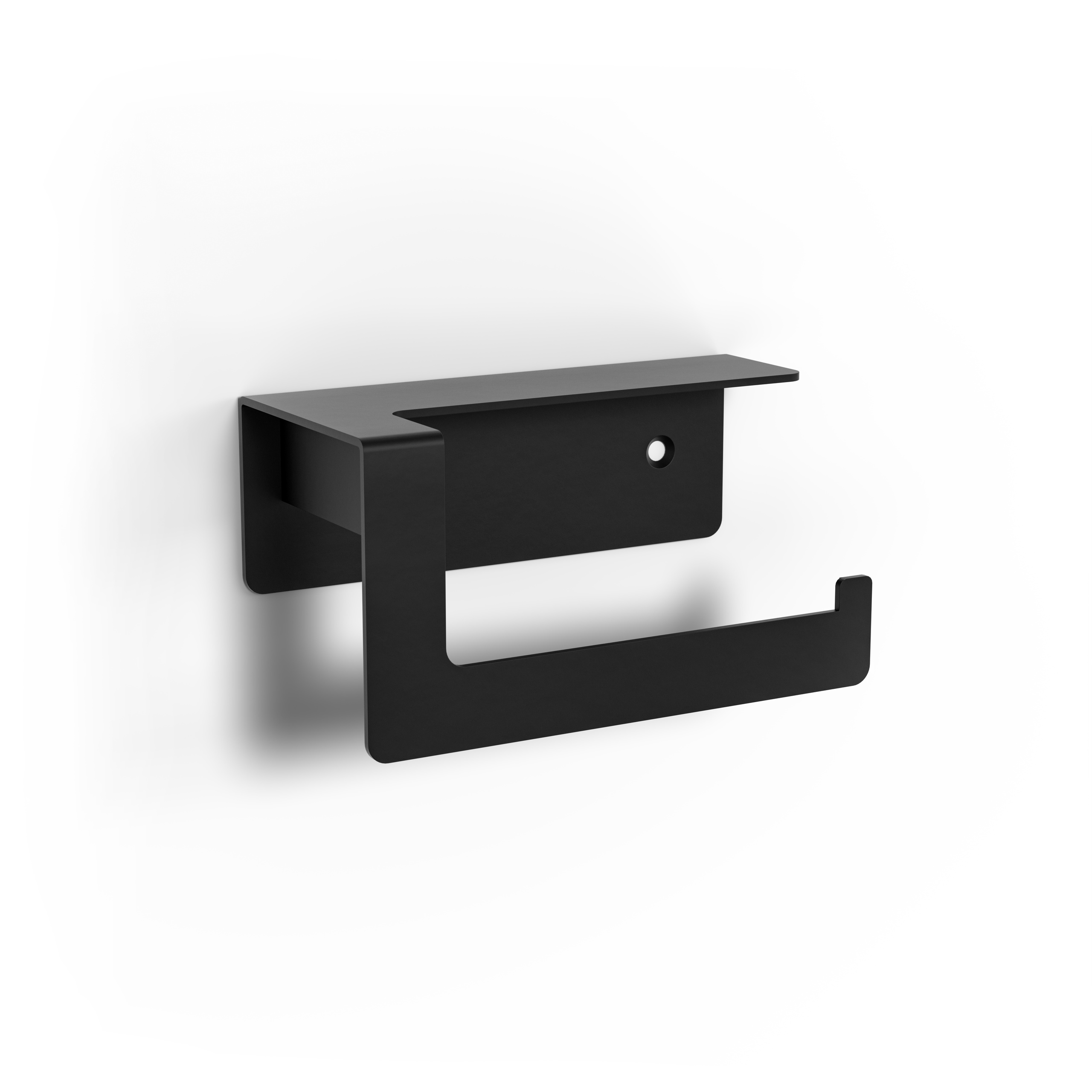 Toiletrolhouder Antibes - mat zwart