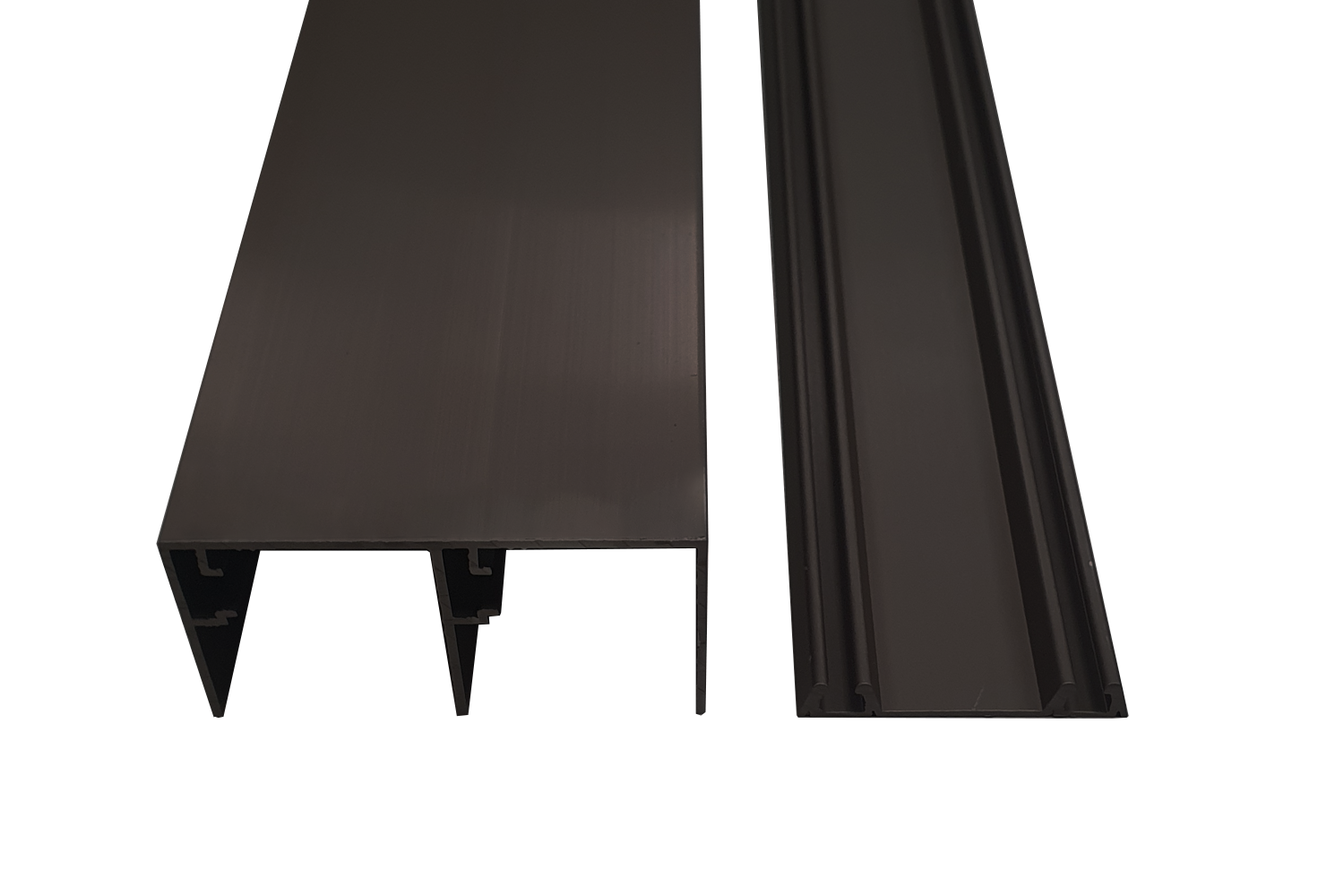 Set boven- en onderrail - junior 6 - 4200mm - glans zwart