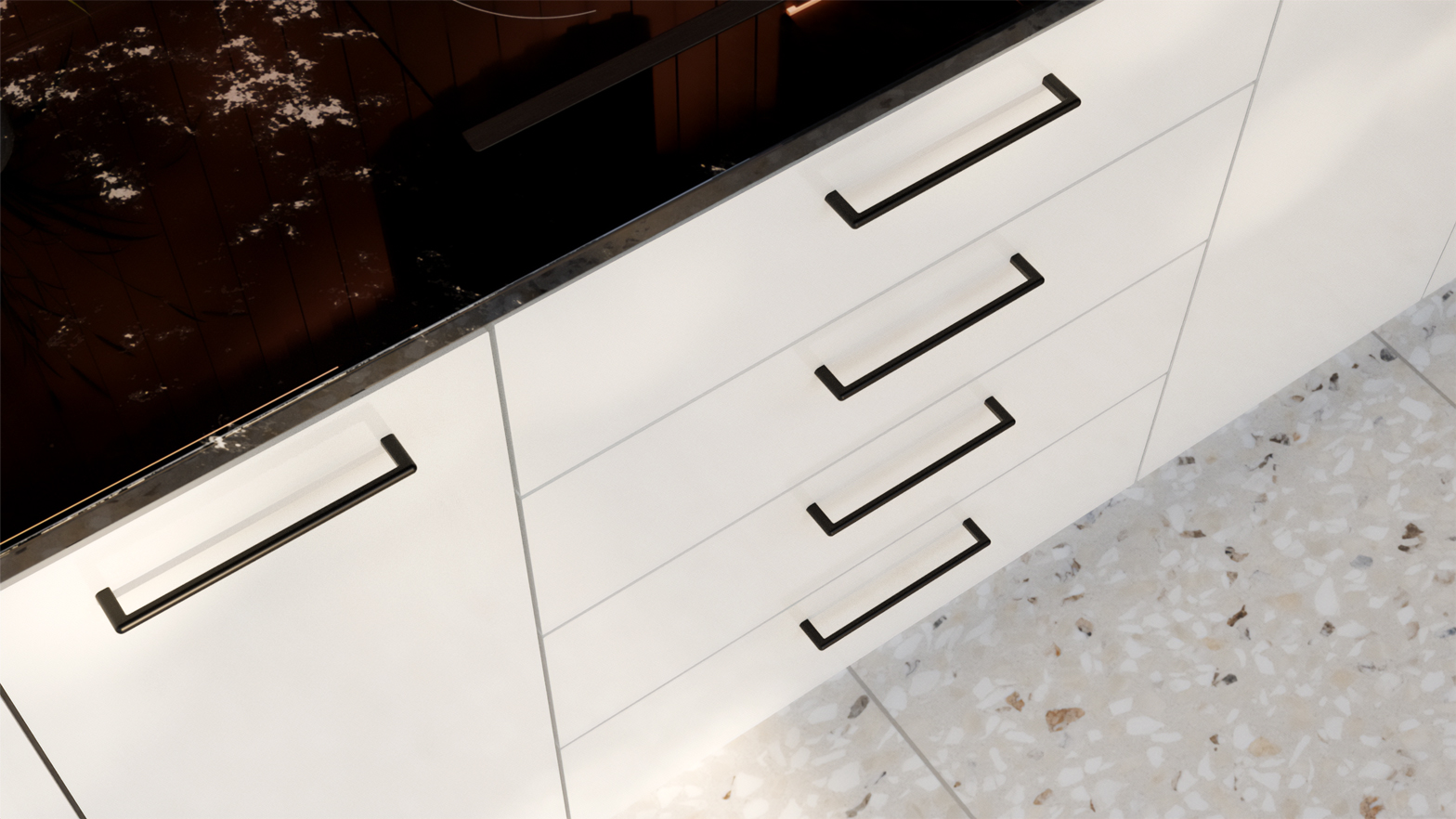 Metalen handgreep - Nox - olive bronze Metalen handgreep - Nox - olive bronze