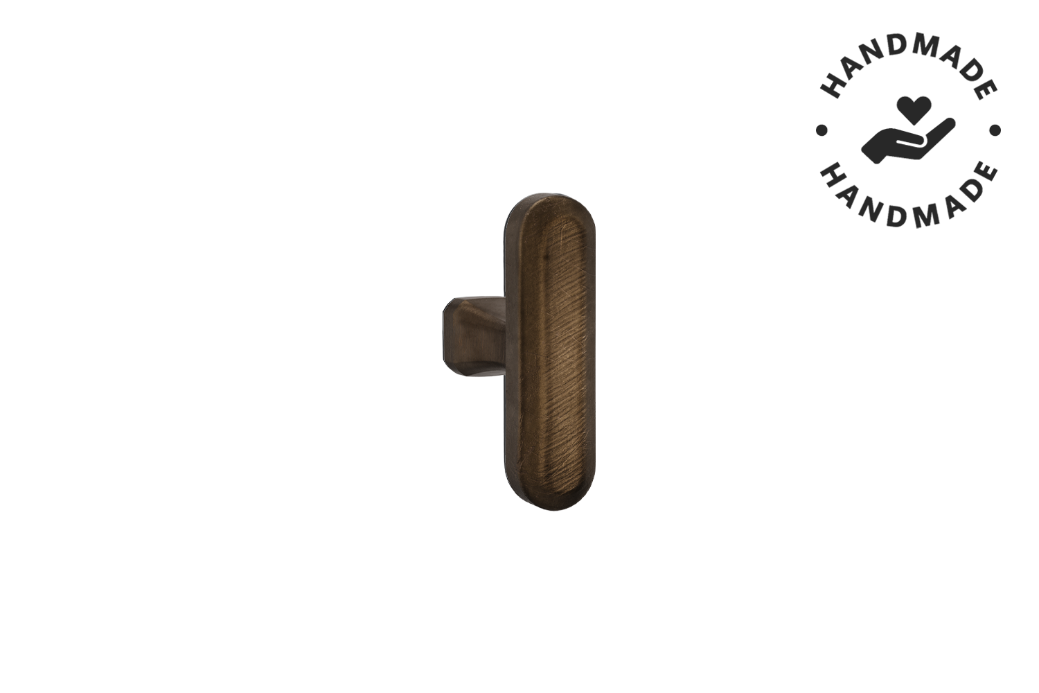 Metalen T-knop mini - Terra craft bronze