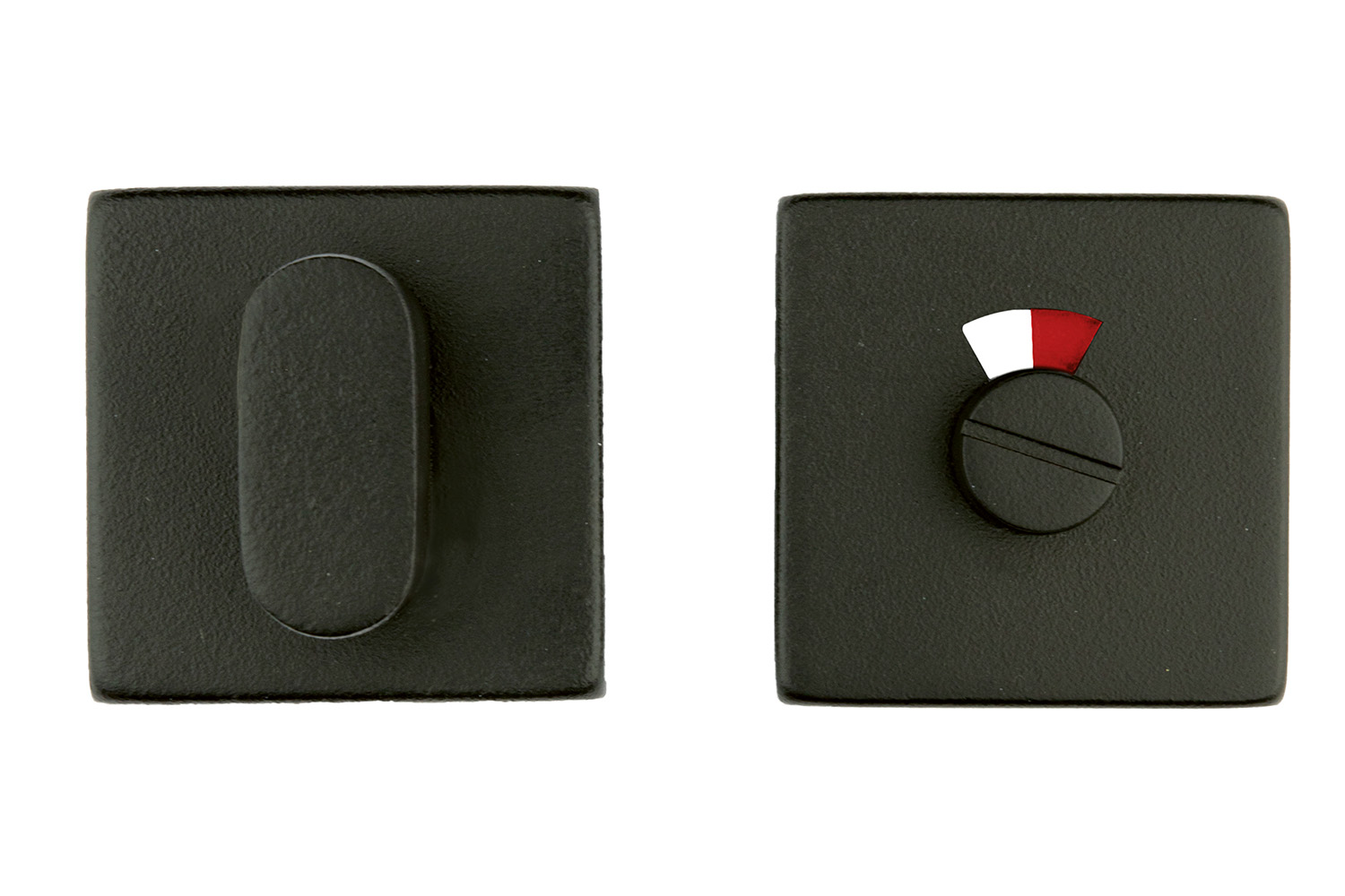 WC slot vierkant - Shape - mat zwart structuur