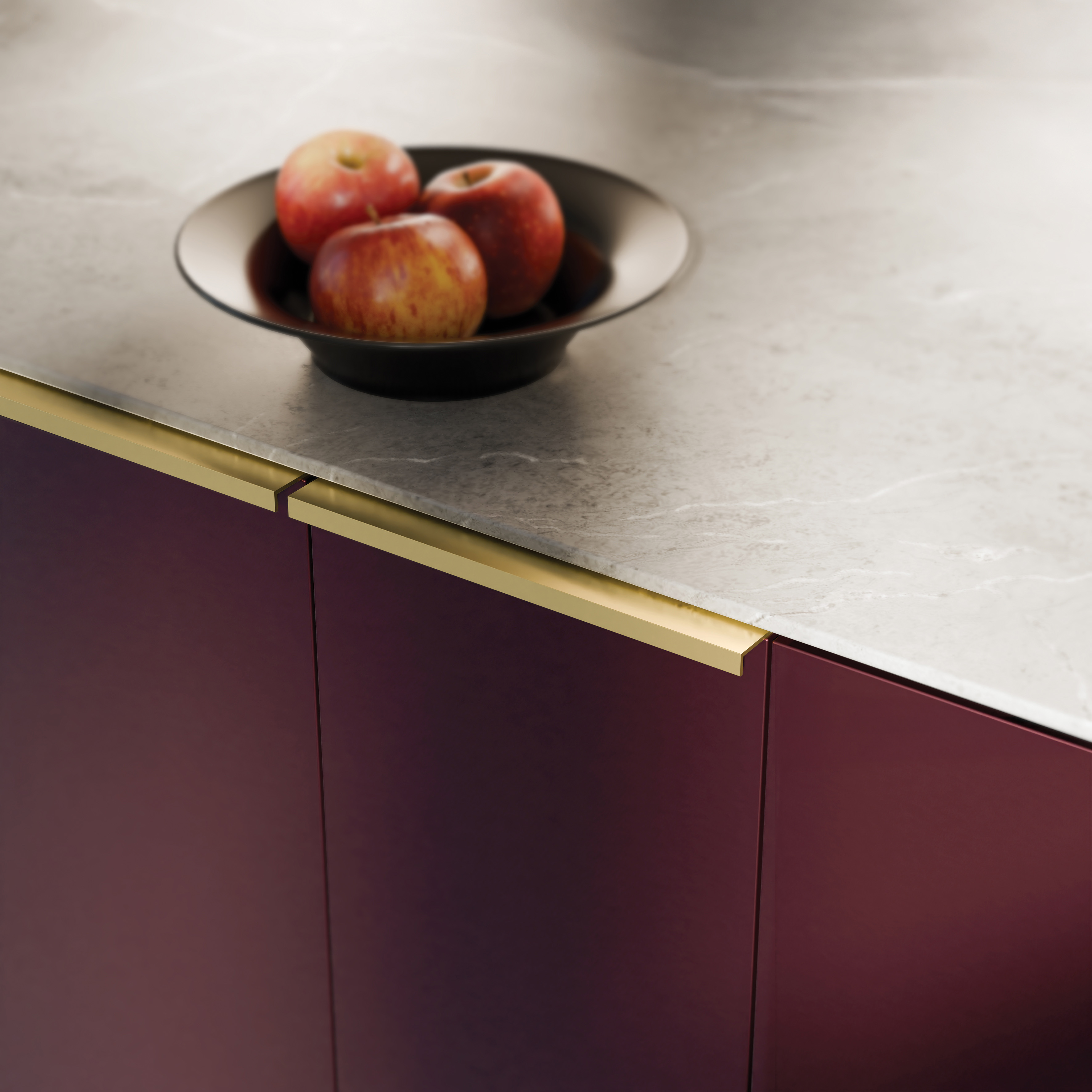 Metalen hoekgreep - Vera - goud