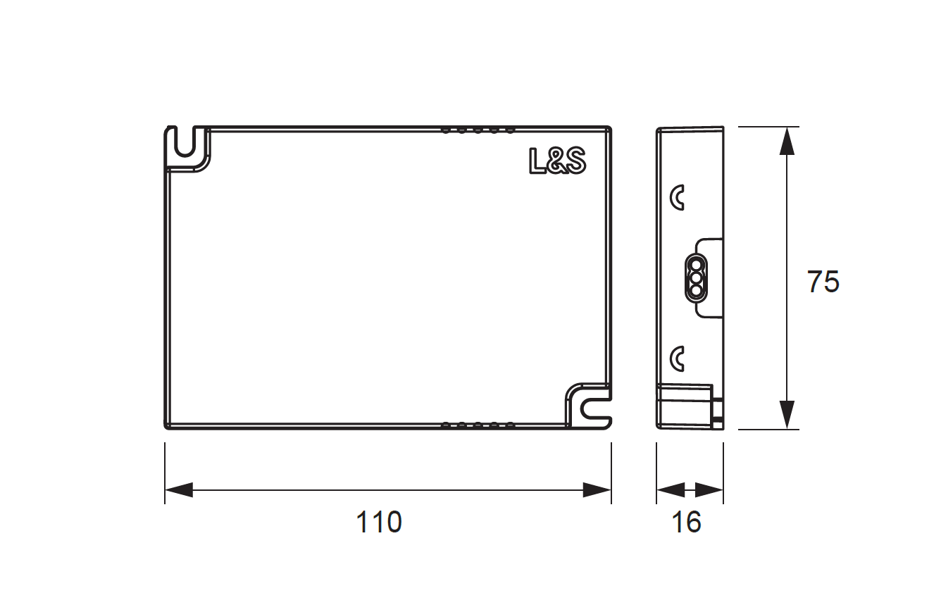 Startset MEC Driver LED trafo 12V - met Zigbee module en zwarte afstandsbediening - 18W