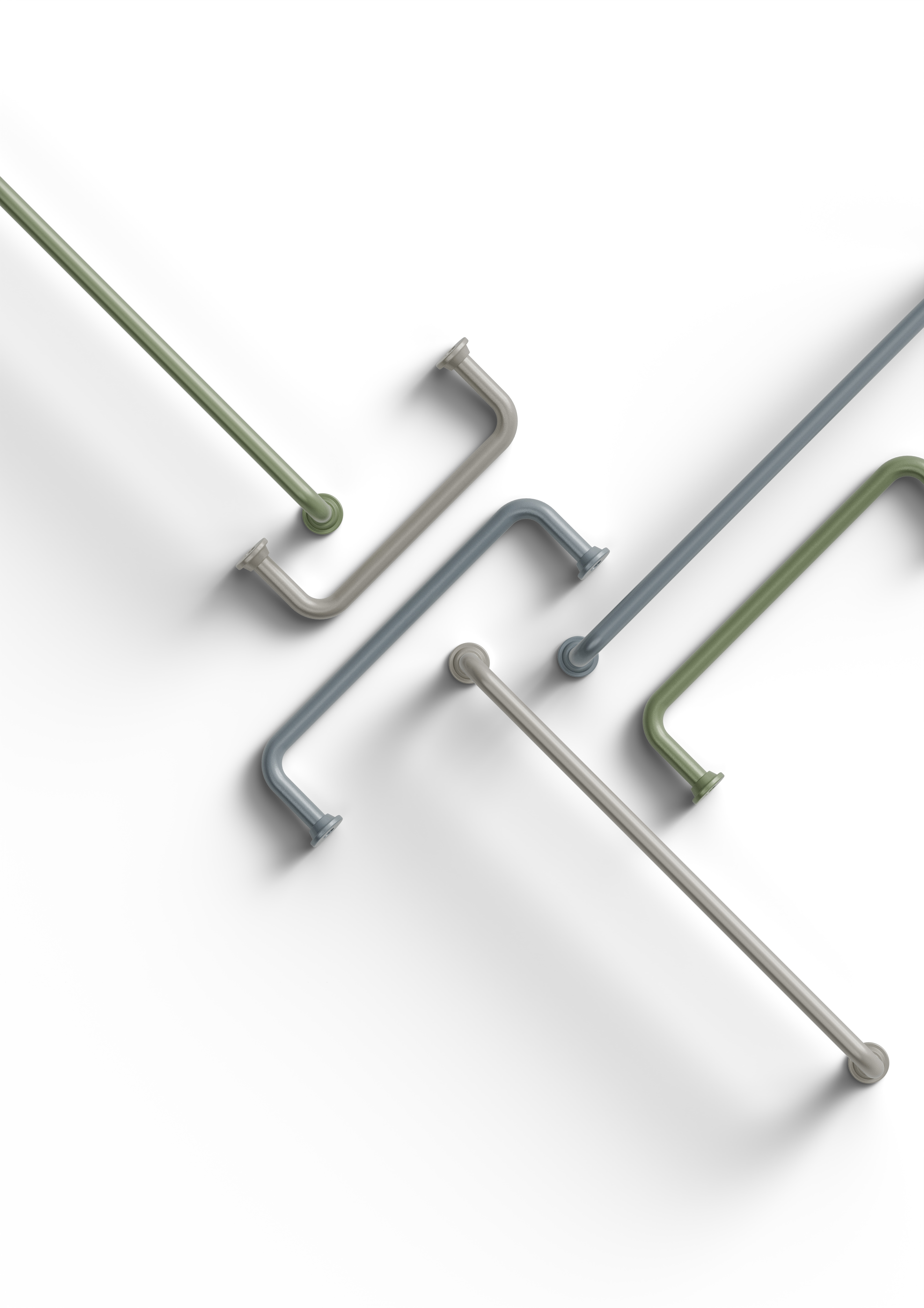 Metalen handgreep - Venosa - pastel groen