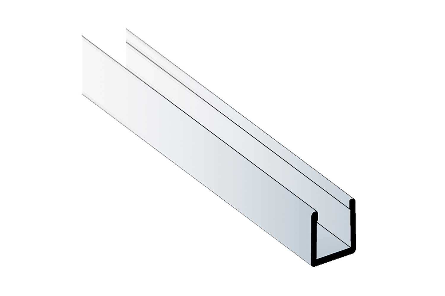 Deurprofiel - voor Junior 6 - 2000mm - aluminium - mat-zilver - laag model