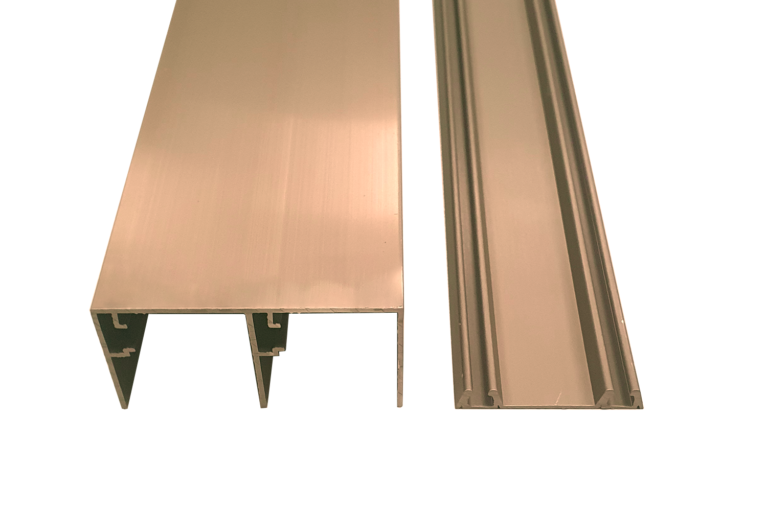 Set boven- en onderrail - junior 6 - 4200mm - brons