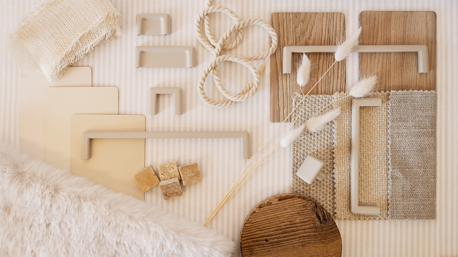 Metalen handgreep - Nox - cashmere