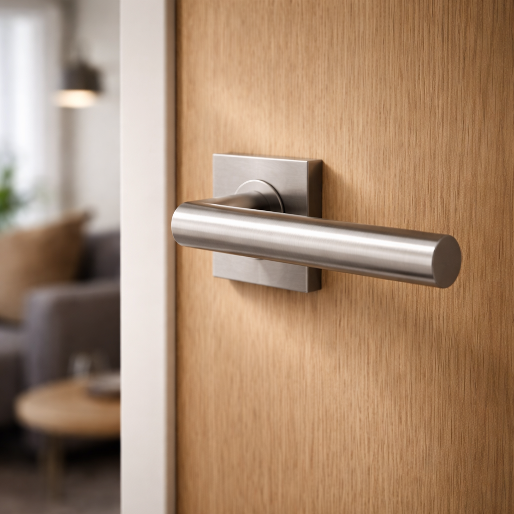 HDD deurklink Pro Flat Square I Shape 19mm - RVS