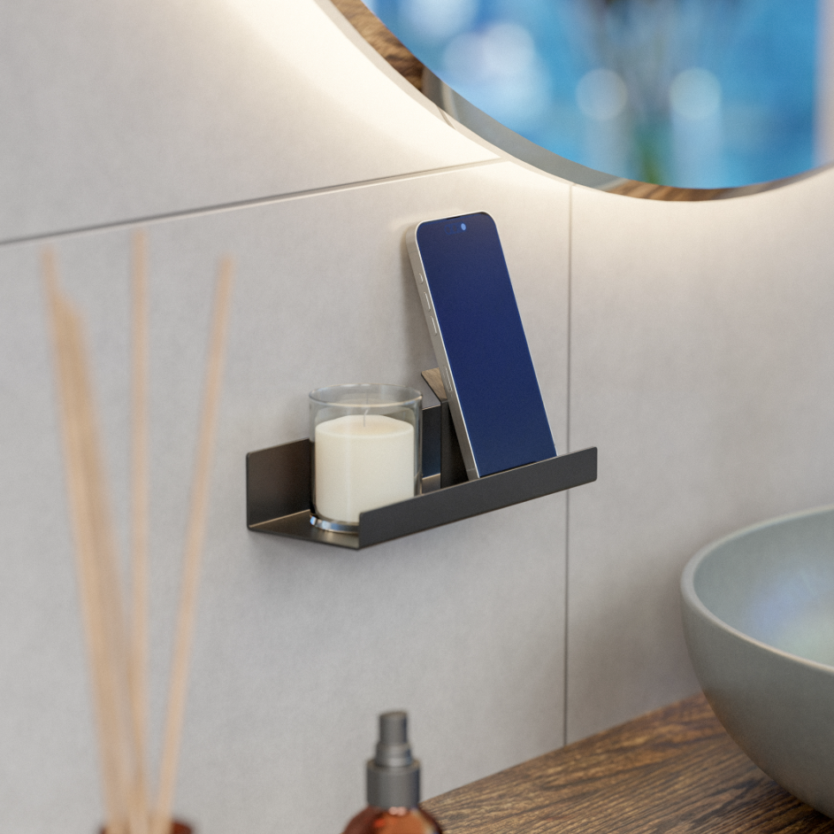 Telefoonhouder Antibes - mat zwart