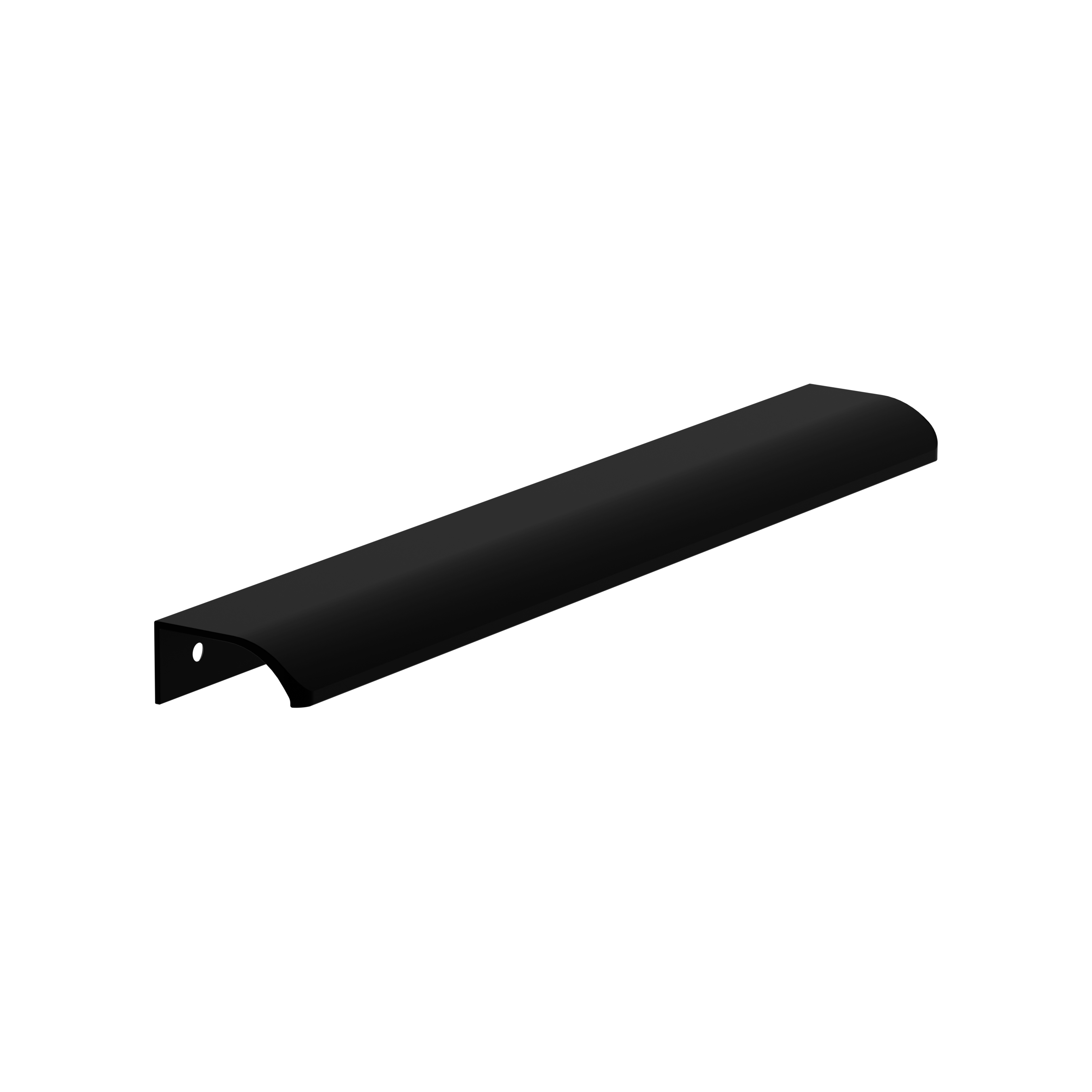 Metalen hoekgreep - Sonore - mat zwart