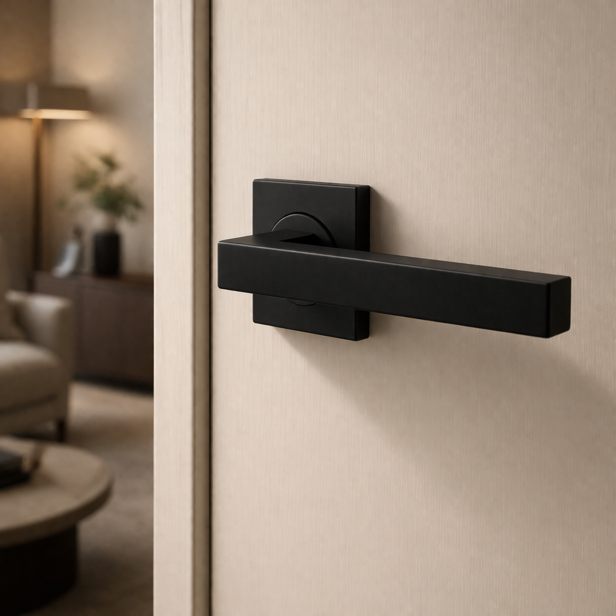 HDD deurklink Pro Kubic Shape 16mm - zwart