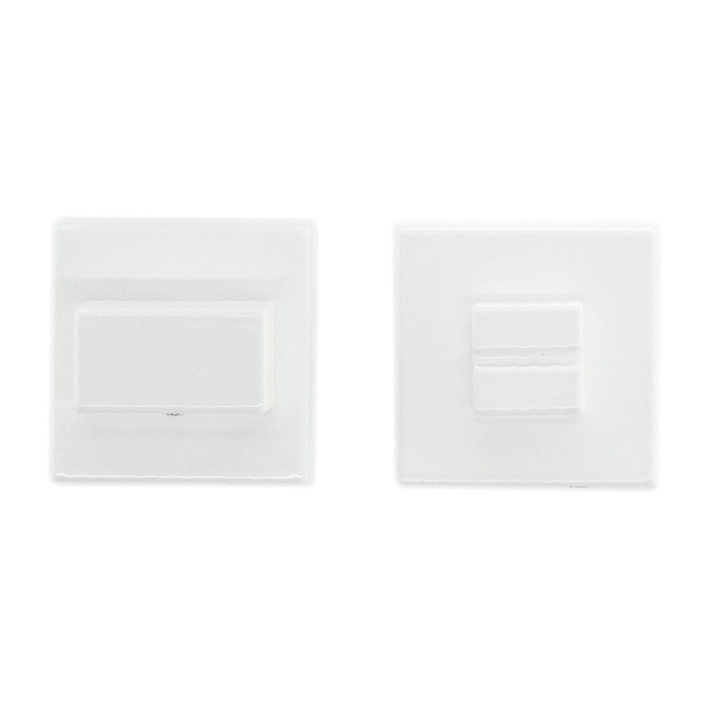 WC slot vierkant - Square - mat wit structuur