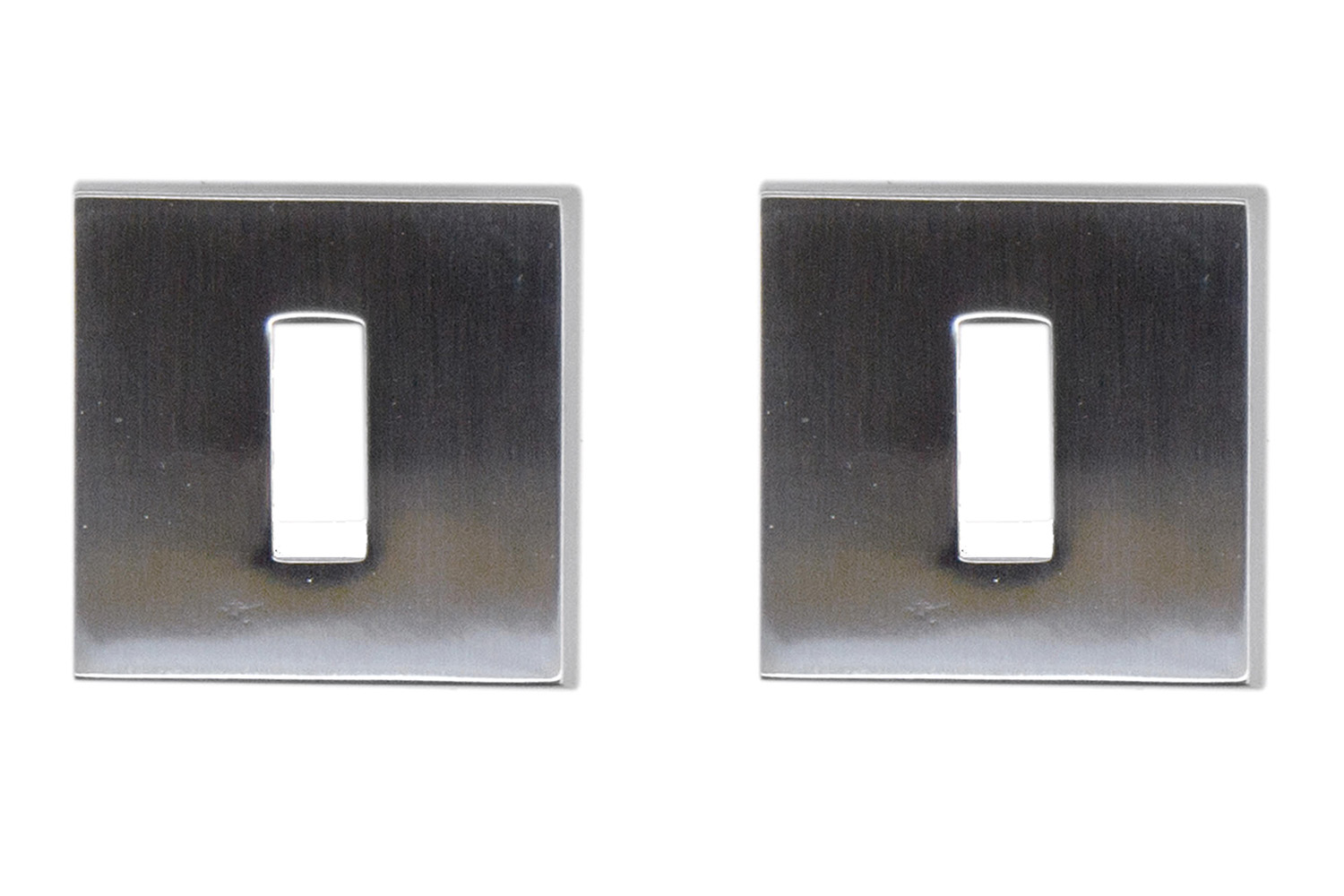 Set van 2 sleutelrozetten - vierkant - Square - RVS