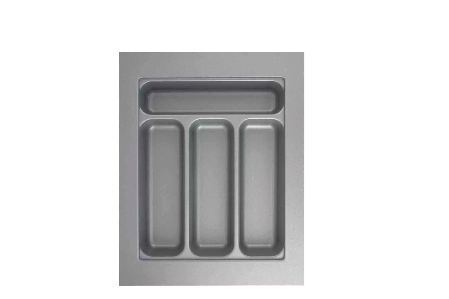 Zilvergrijze Hettich Orgatray bestekbak - 301-350mm breed - 370-440mm diep