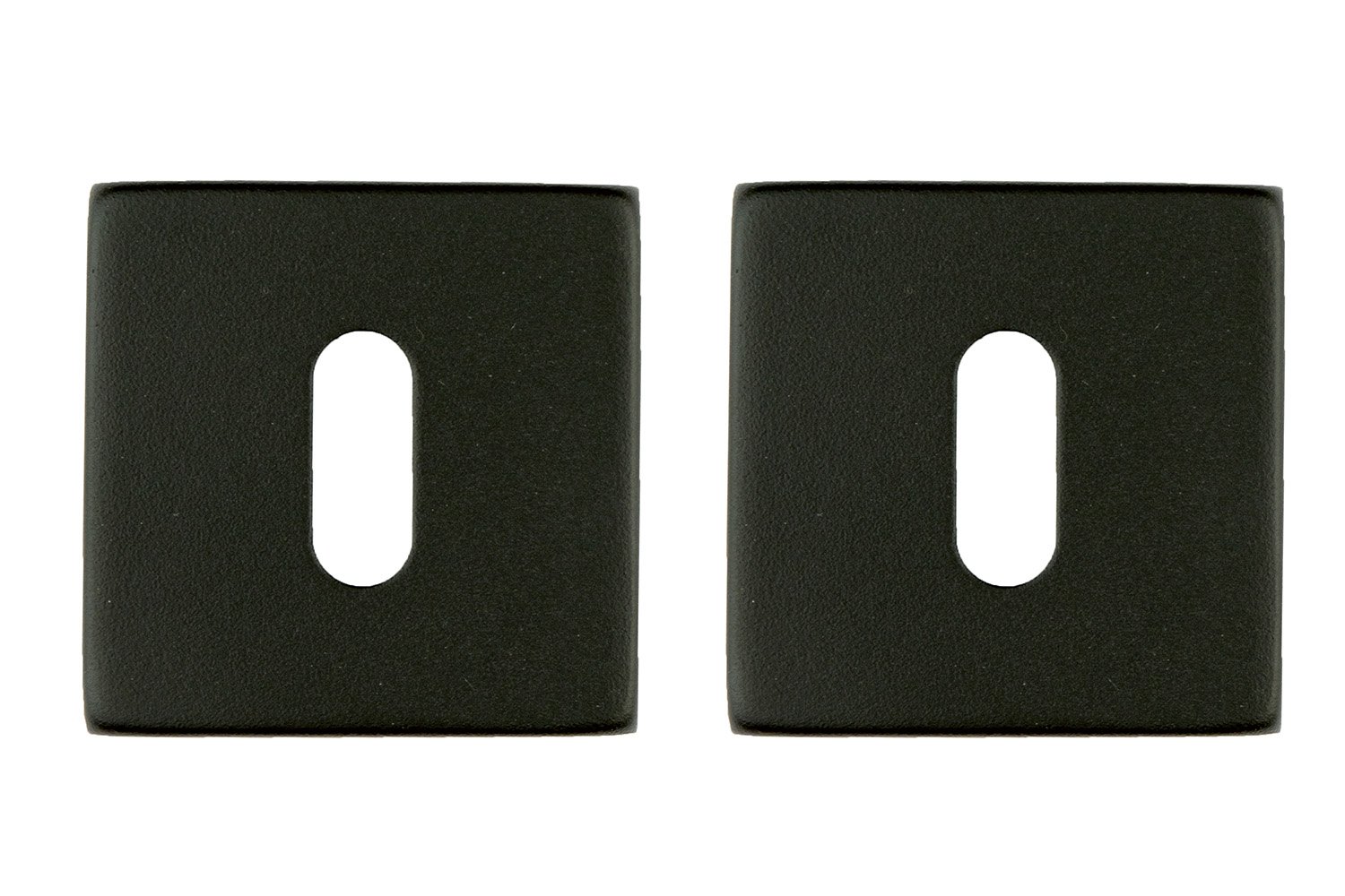 Set van 2 sleutelrozetten - vierkant - Shape - mat zwart structuur