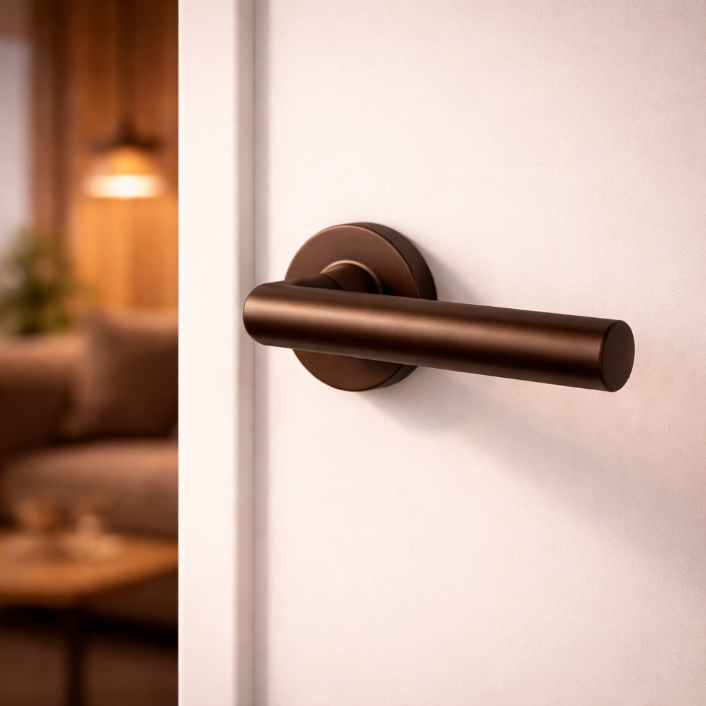 HDD deurklink Pro I Shape 19mm - mat brons