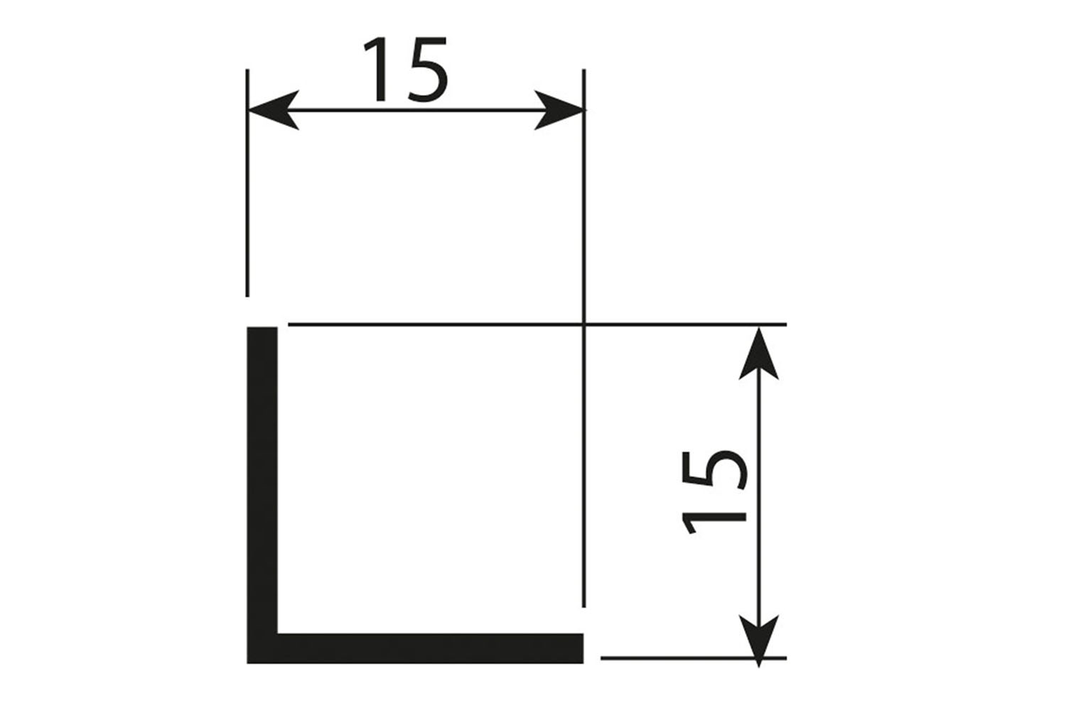Afwerkprofiel - voor Junior 2S - 2000mm - aluminium - wit