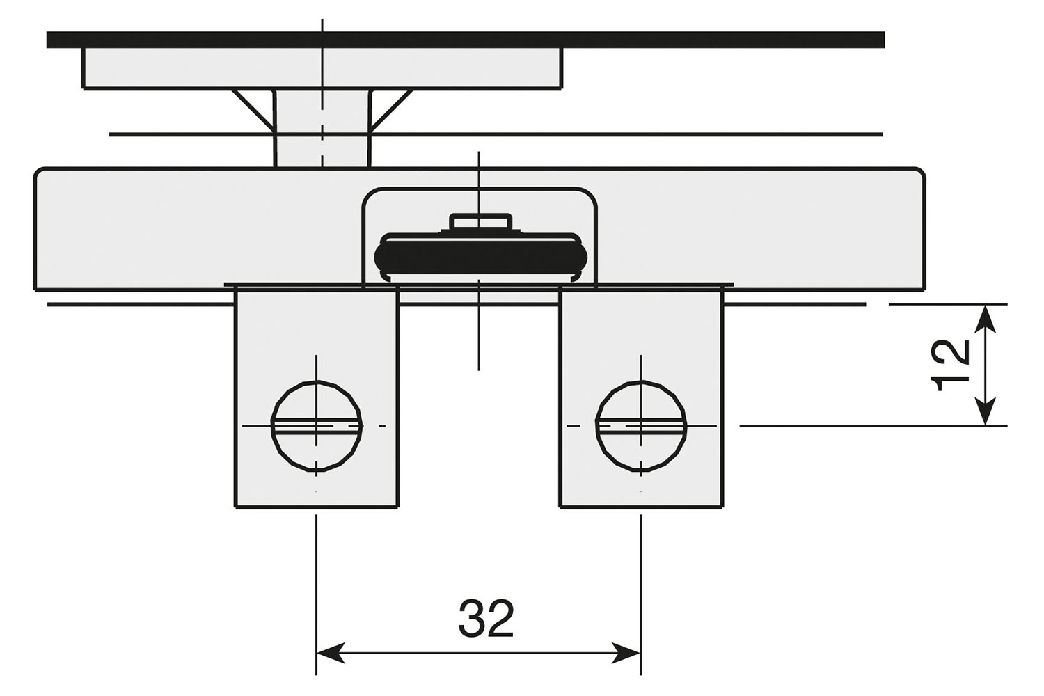 Set beslag voor 3 deuren - voor Junior 2S - tot 50kg per deur