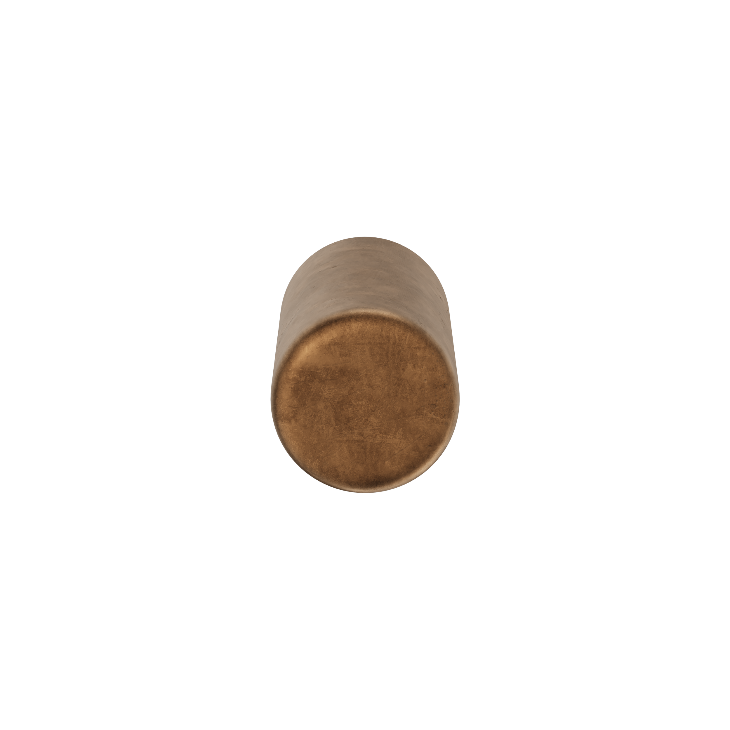 Metalen meubelknop - Moon - craft cognac