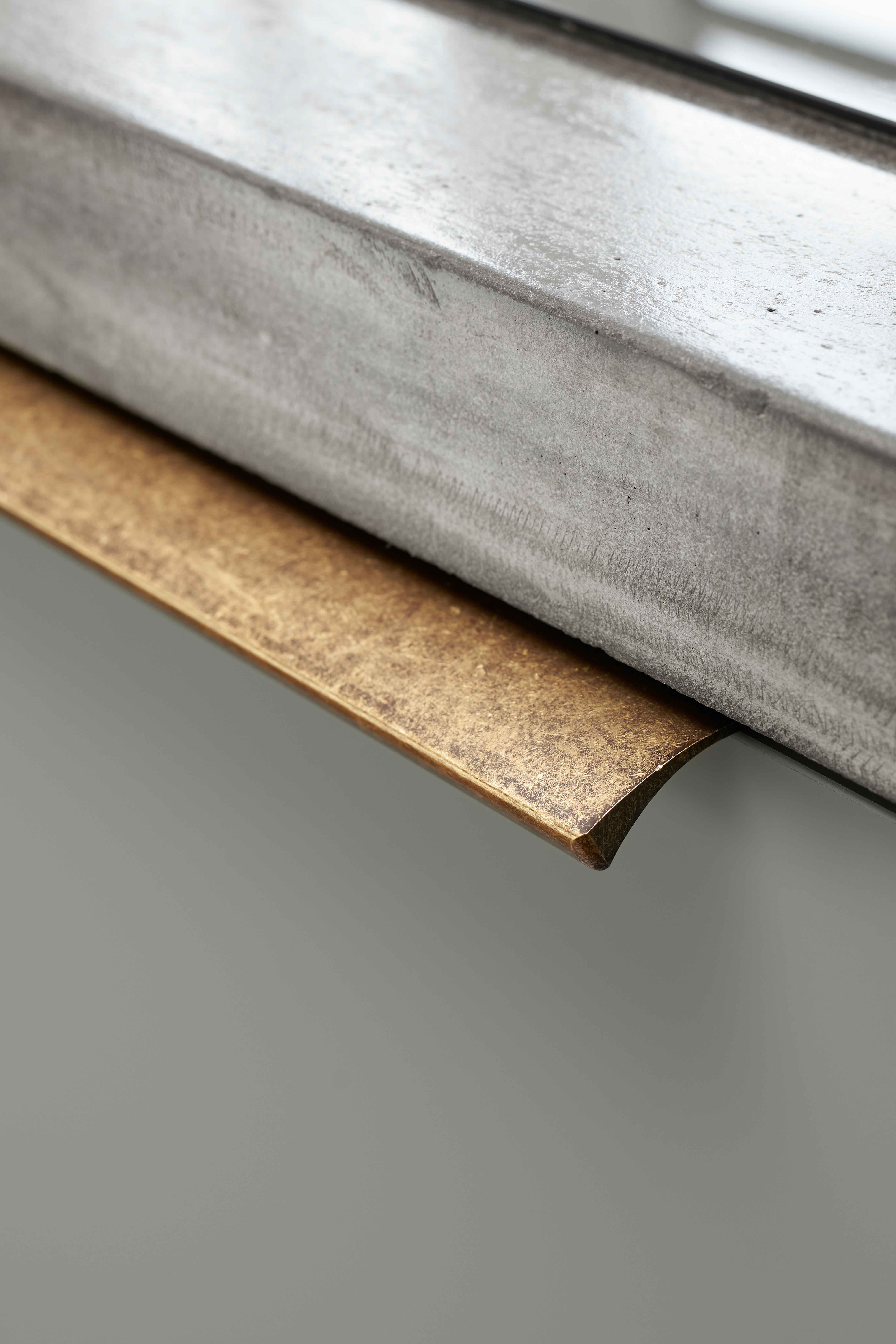 Metalen hoekgreep - Edge straight - antiek goud Metalen hoekgreep - Edge straight - antiek goud