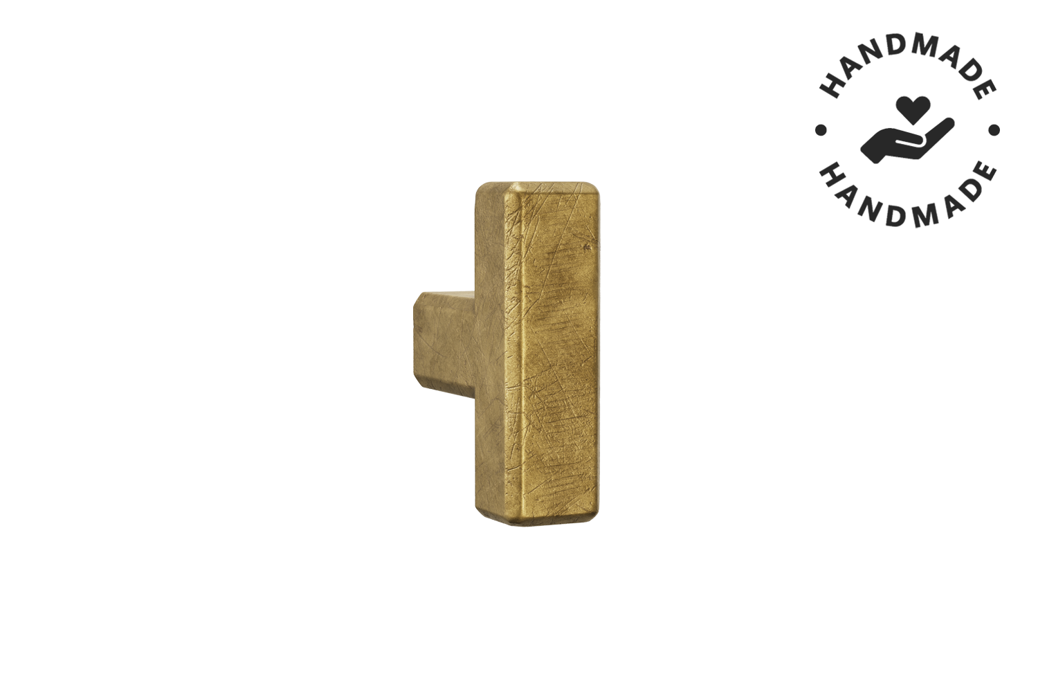 Metalen T-knop - Rock craft gold