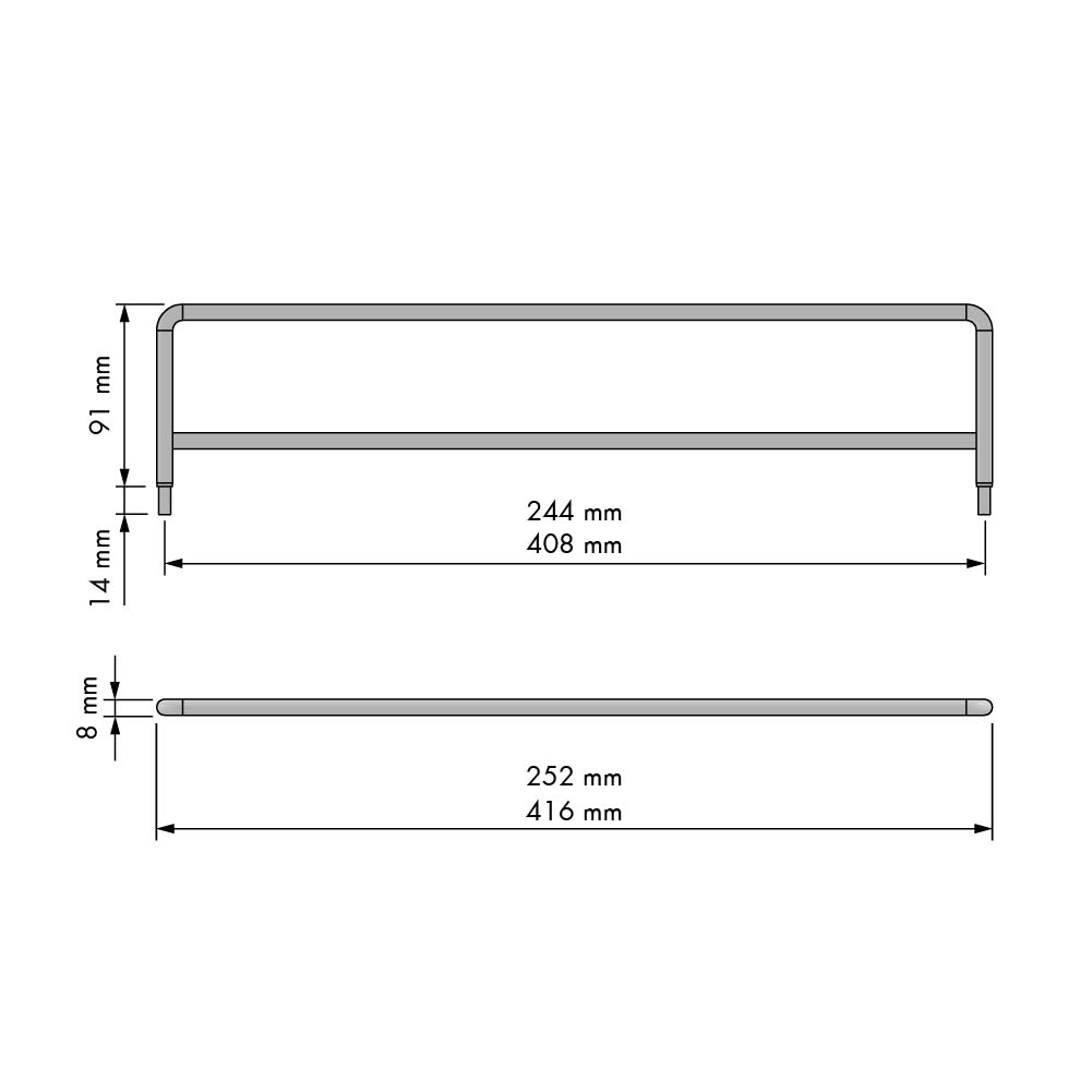 Ladeverdeler - Chic Line - 252 mm