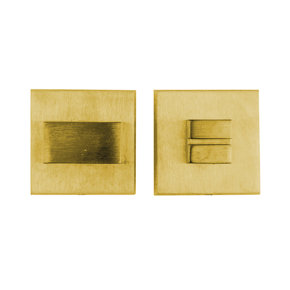 WC slot vierkant - Square - mat koper