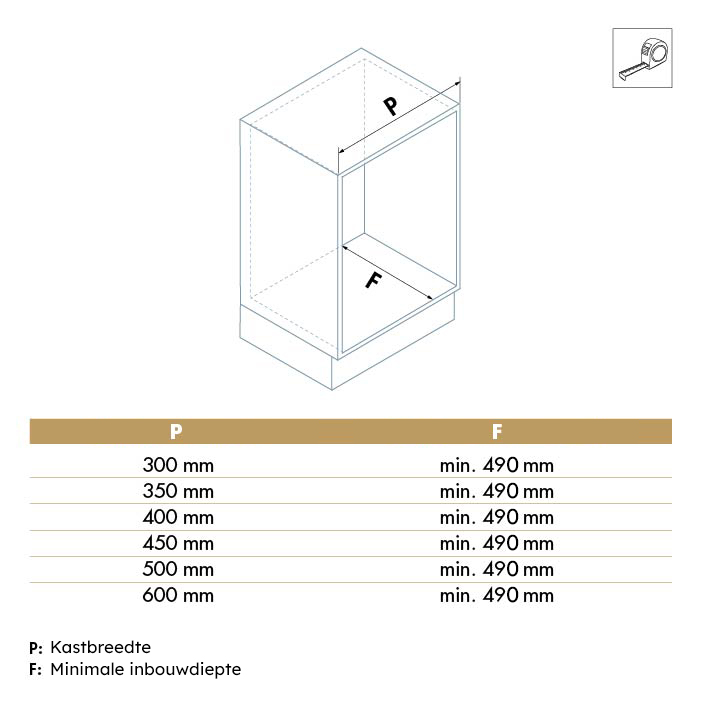 Uittrekmand van draadstaal - b: 500mm - h: 151mm