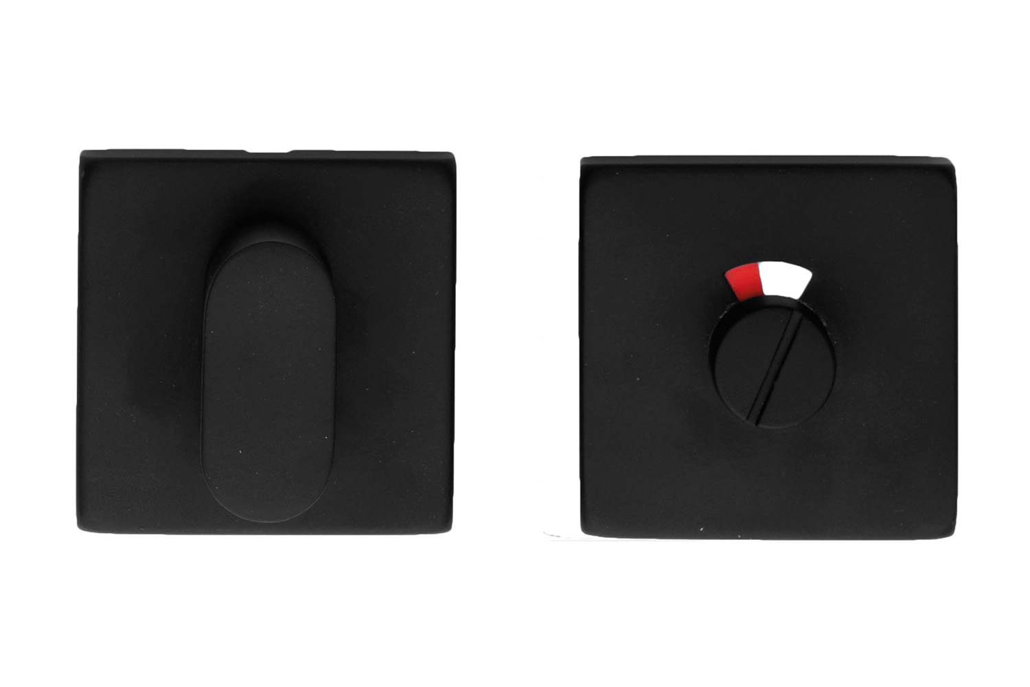 WC slot vierkant - Shape - mat zwart