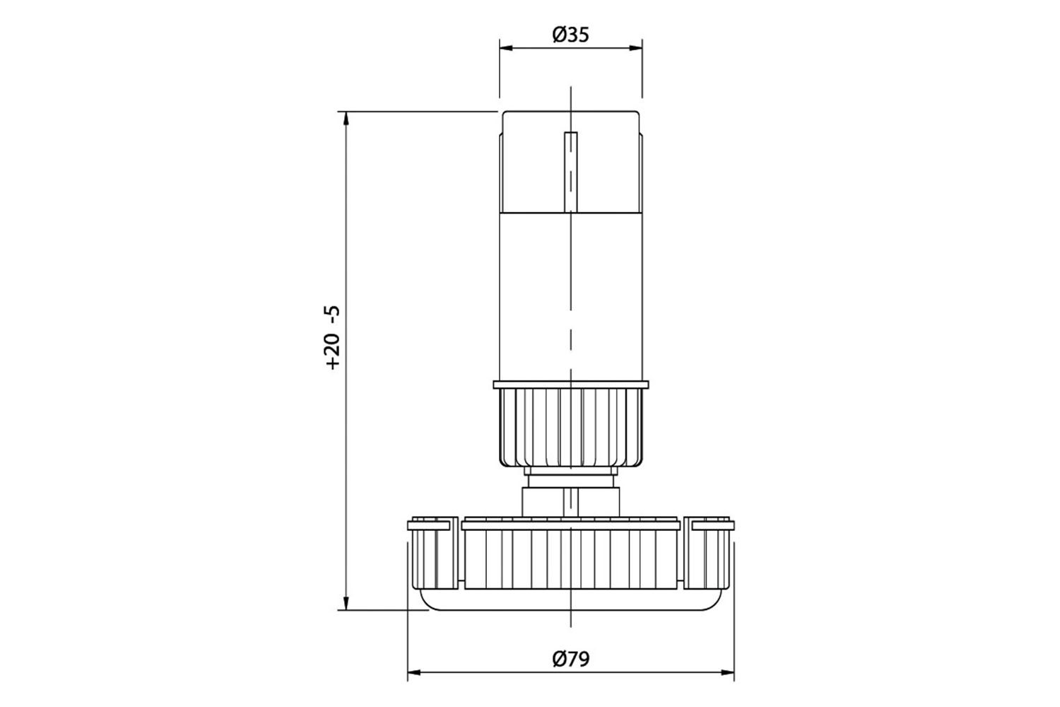 Verstelbare keukenpoot - 95-120 mm