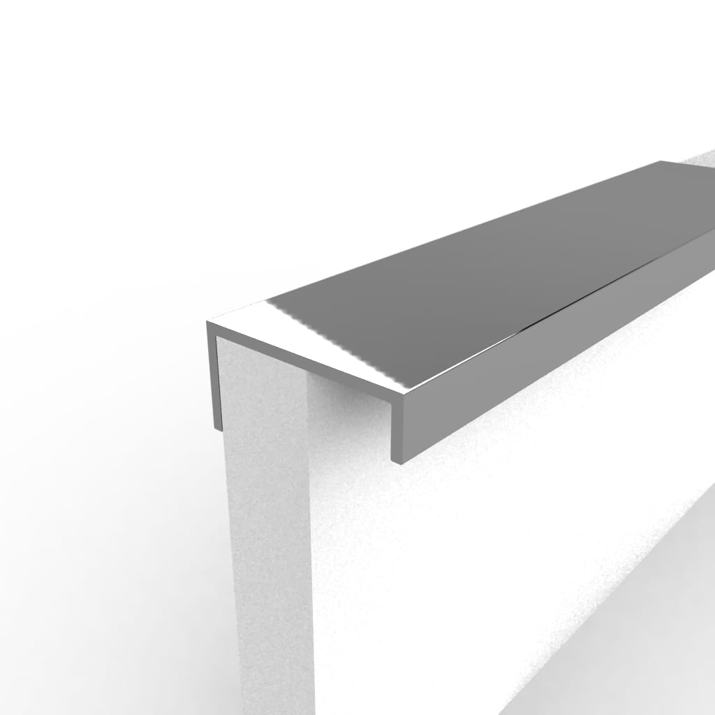 Metalen hoekgreep - Vera - glans chroom