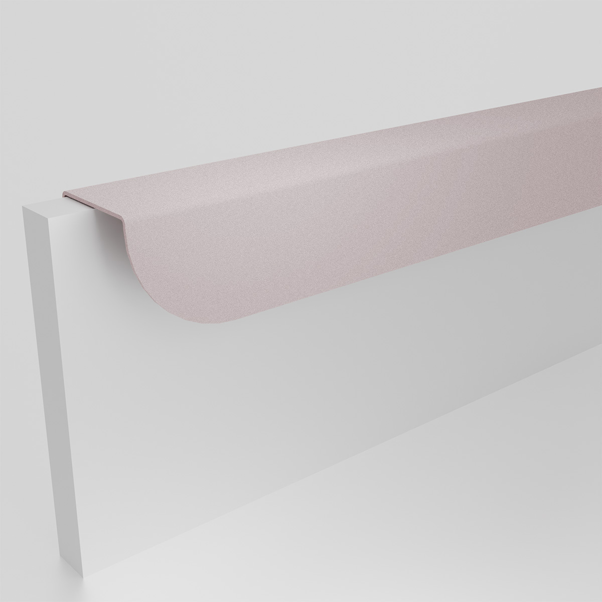 Metalen hoekgreep Zoria long - dusty pink Metalen hoekgreep Zoria long - dusty pink