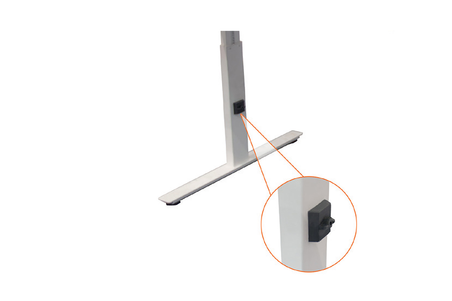 Basic line - instelbare bureau onderstellen - zwart
