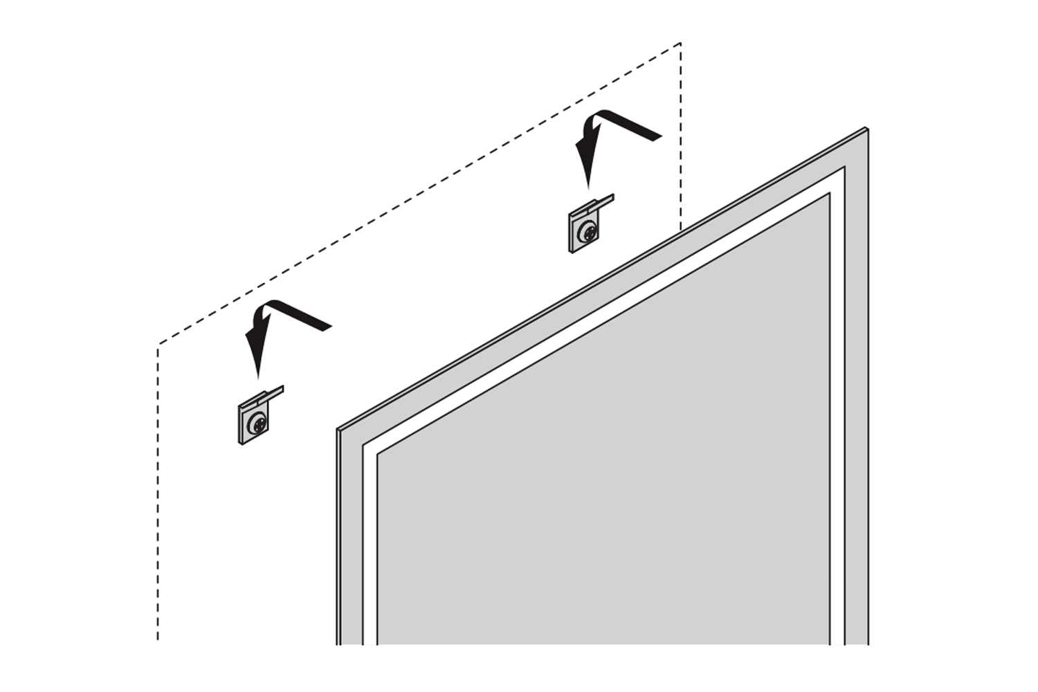 Serie duo - led spiegel - verwarming - emotion - 1000mm