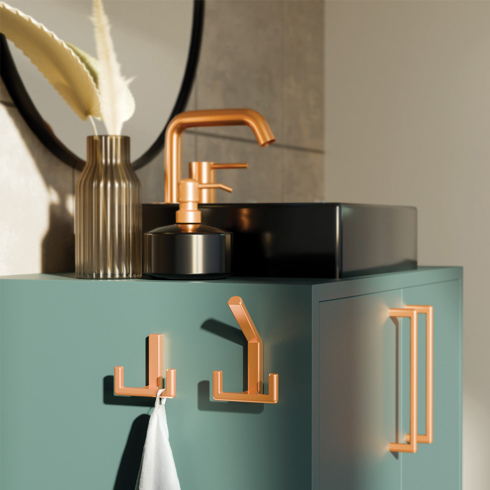 Metalen handgreep - Nox - koper