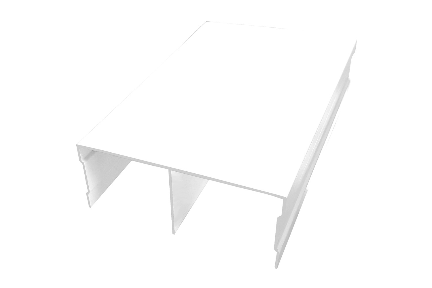 Bovenrail - voor Junior 2S - 4200mm - aluminium - wit