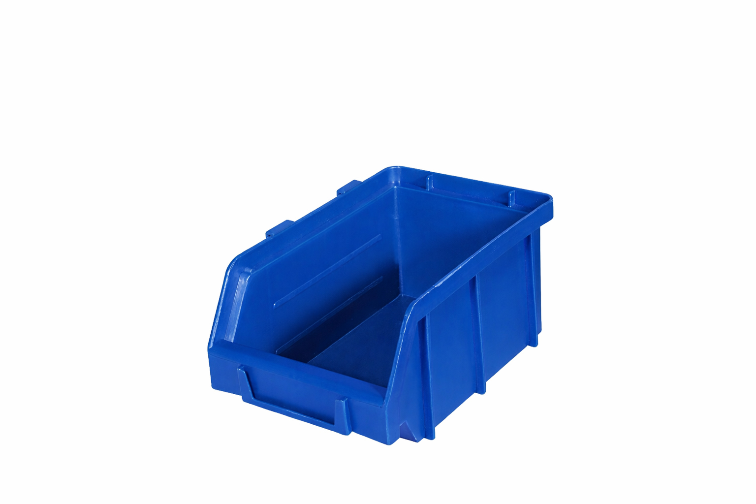 Stapelbare magazijnbak - 164x104x74mm - blauw