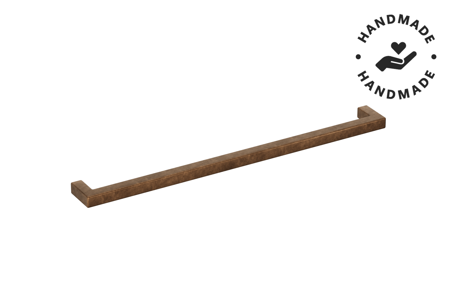 Metalen handgreep - Rock - craft cognac - 285mm