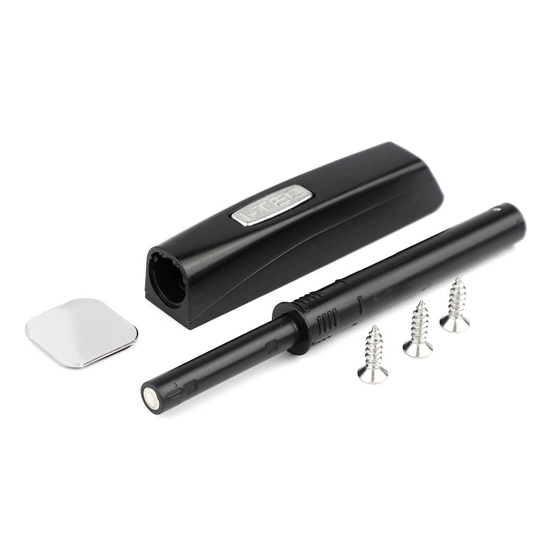 Push-magneet snapper - zwart
