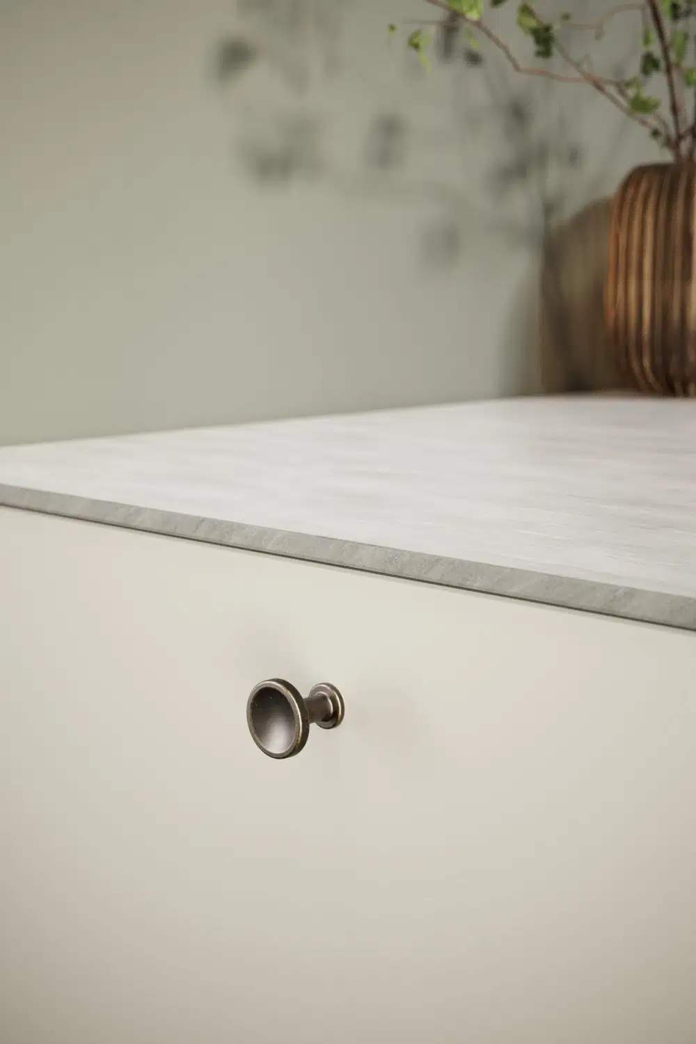 Metalen meubelknop - Chateau - Antiek brons